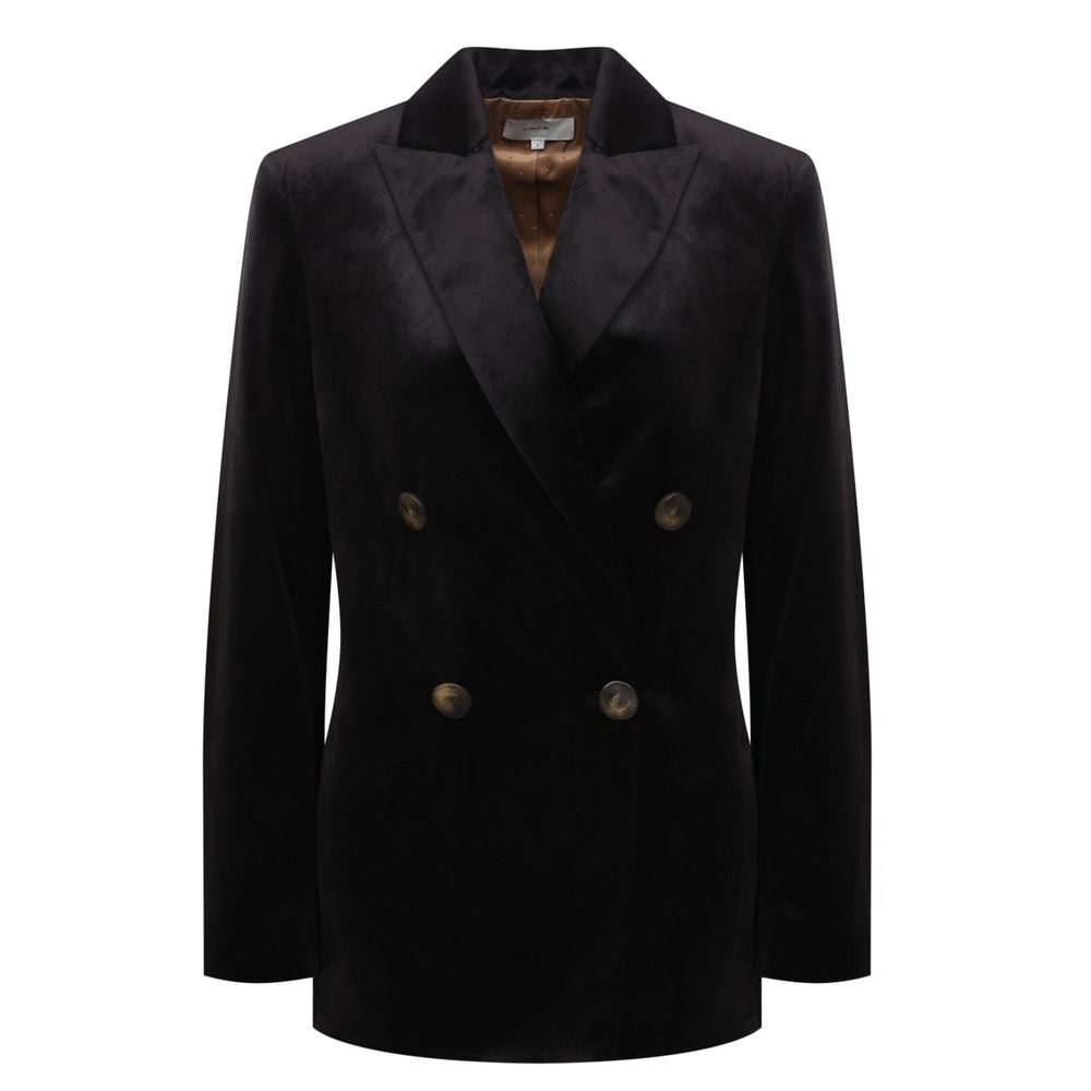 VINCE •Women NWT Sz 6‎ Velvet Double Breasted Blazer Coat. Stunning Retail $595